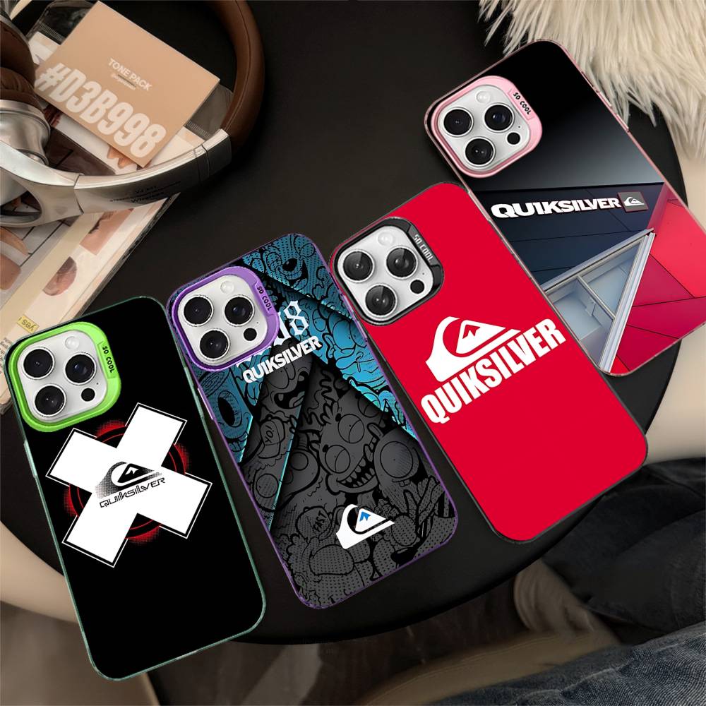 Surfmarke Q-QuiksilverS Logo Handyhüllen Für IPhone 17 16 15 14 13 12 11 Plus Pro Max Bunte Hülle
