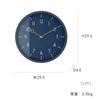 Interform Wall Clock CL-4344NV Veteri Navy/Mustard Yellow Wood W29.5 X H29.5 X D4.5cm