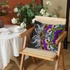 Mandala Pattern Cushion Cover Silky Short Plush Invisible Zipper Dustproof Sofa Pillow Case for Home Decor