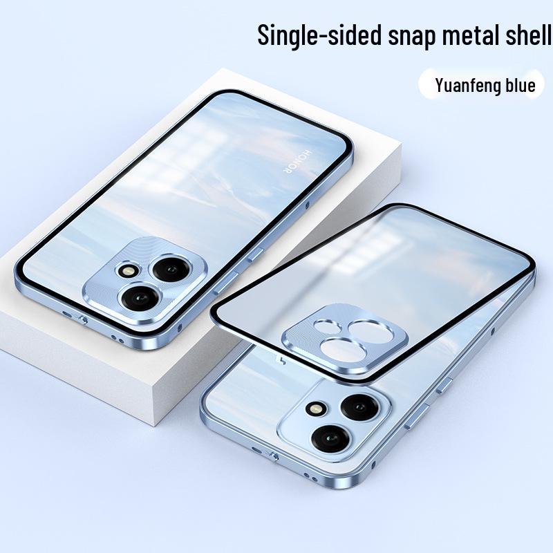 Honor 400/400pro Snap-Button Metal Frame Phone Case with Frosted Back