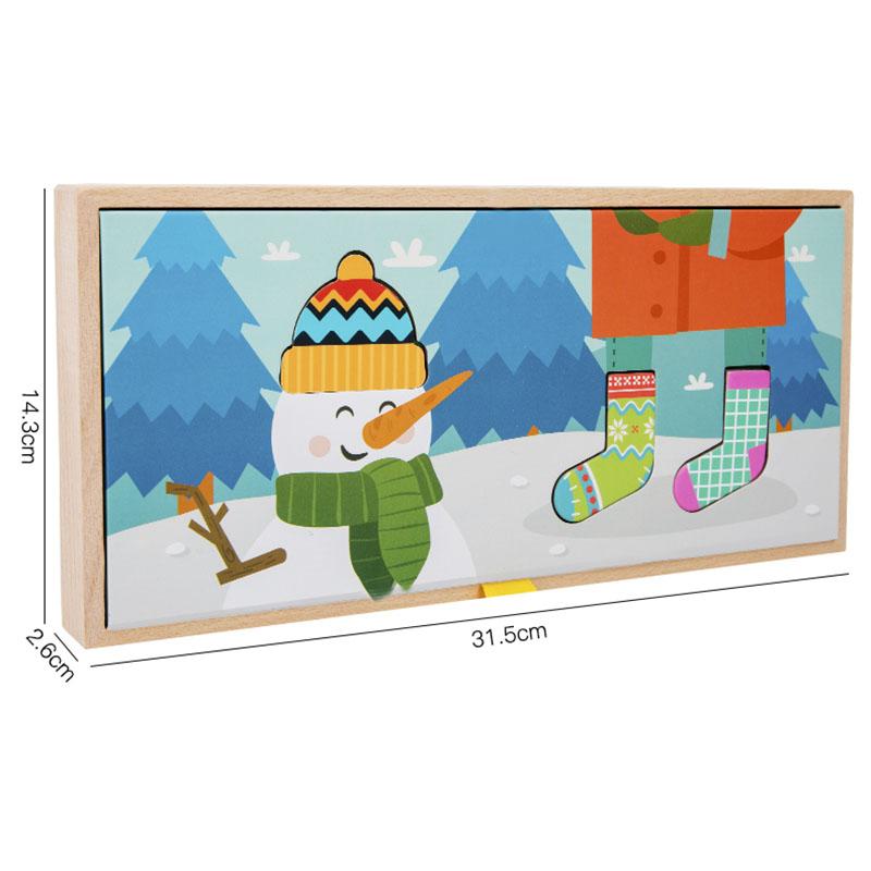 

Children s Wooden Fun Sock Drying Puzzle Color Cognition Matching Fine Motor Training Early Education Learning Educational Toys