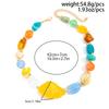 SHIXIN Bohemian Summer Colored Dopamine Resin Beaded Necklace for Women Trendy Clavicle Chain Wedding Party Jewelry On the Neck