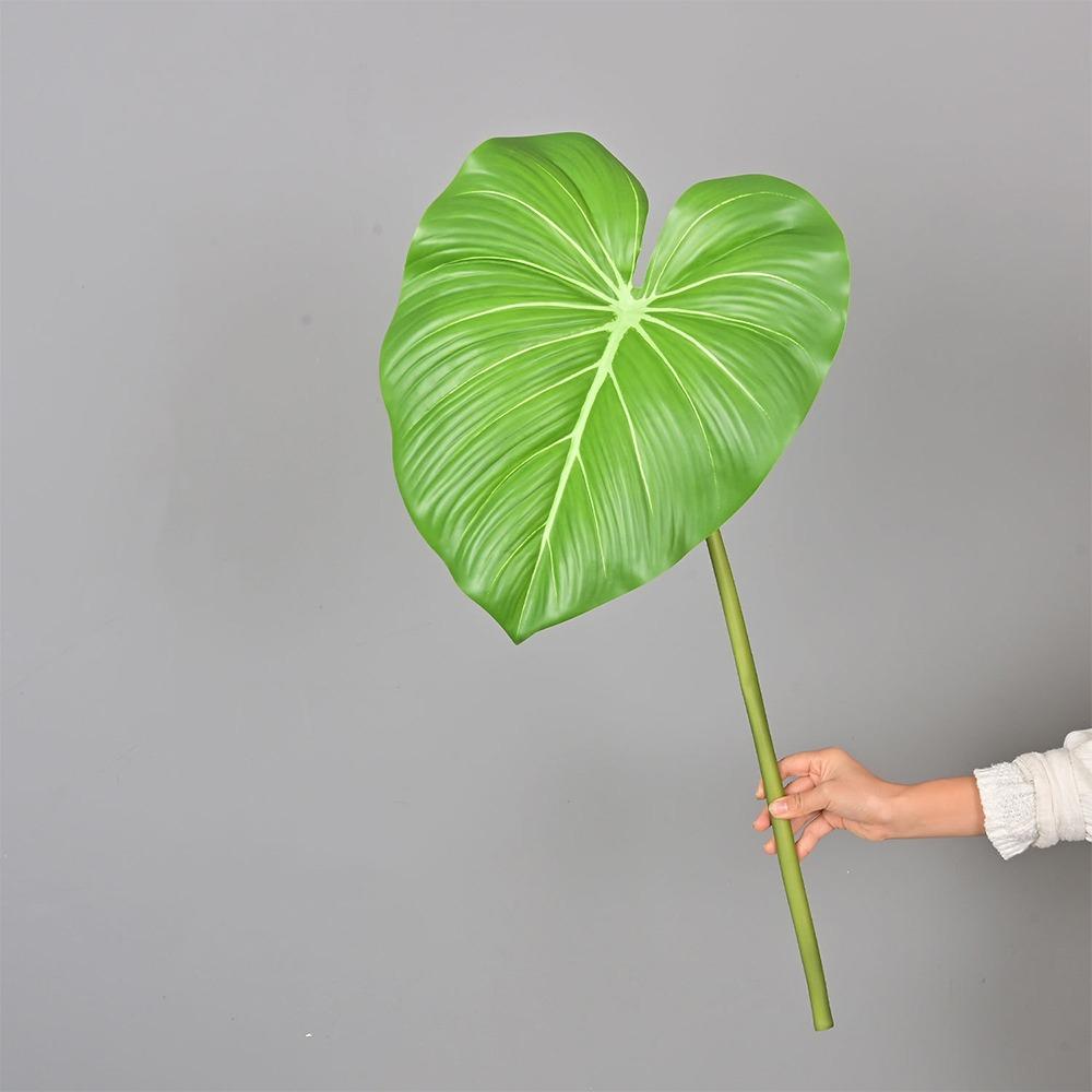 Green Plants Crane King Fern Leaf Lifelike Artificial Arrowroot Leaf  Floral Arrangement