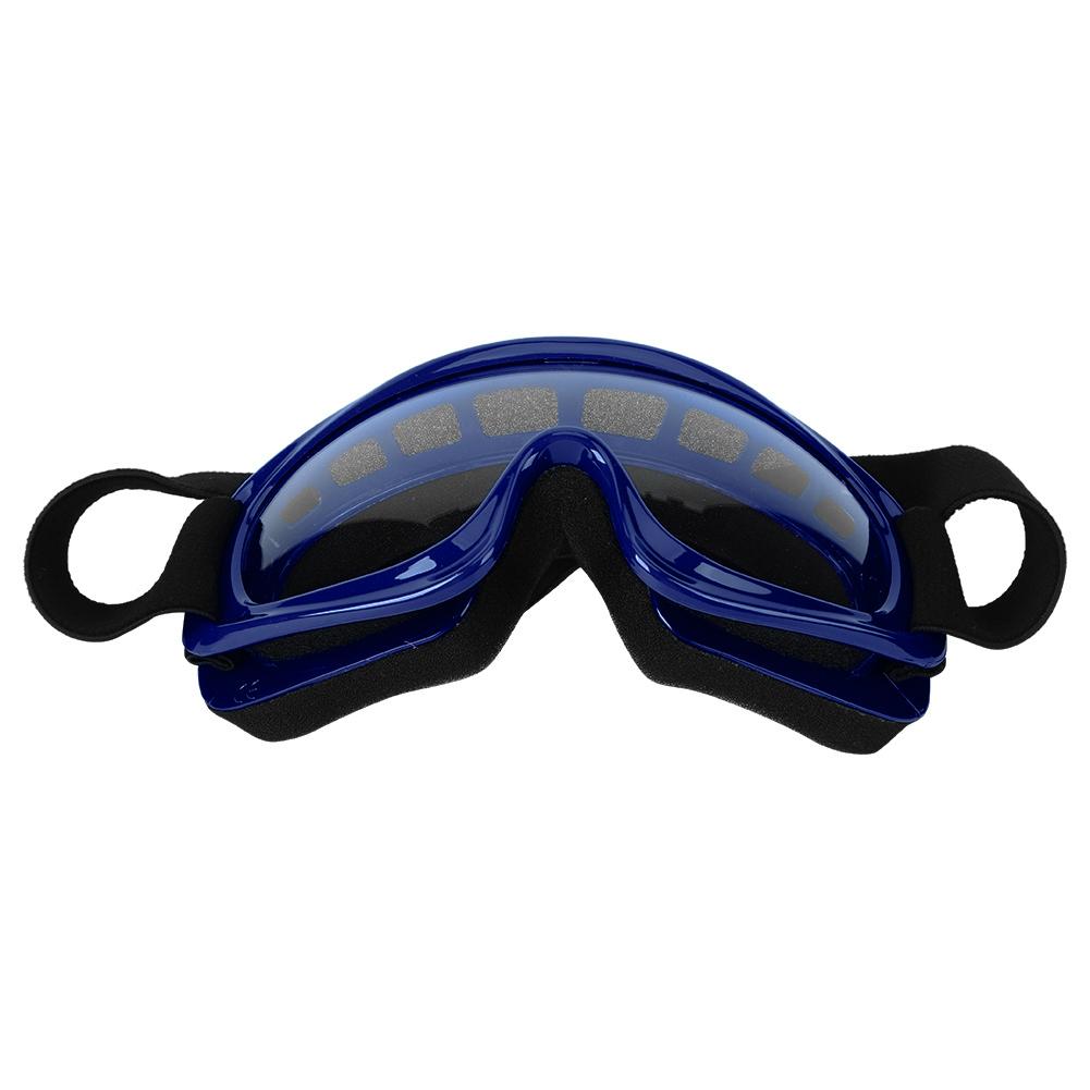 Children Protection Goggles Motorcycle Outdoor Cycling Windproof Anti‑Impact Skiing Glasses(Blue )