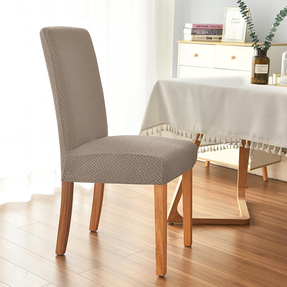 

Twill Dining Chair Covers Elastic Seat Cover for Home Simple Universal All Seasons Chair Seat Cover Restaurant Office Wedding 1PC