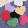 10 Pcs Embroidered Patches Heart Shape Iron on Patches Sewing on Applique Sequins Patches for Hat
