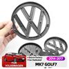 BSK1 Valve Stems Caps Emblems 135mm 113mm Car Styling Front Grille Emblem Rear Trunk Lid Badge Accessories For Volkswagen Golf7 Mk7 G