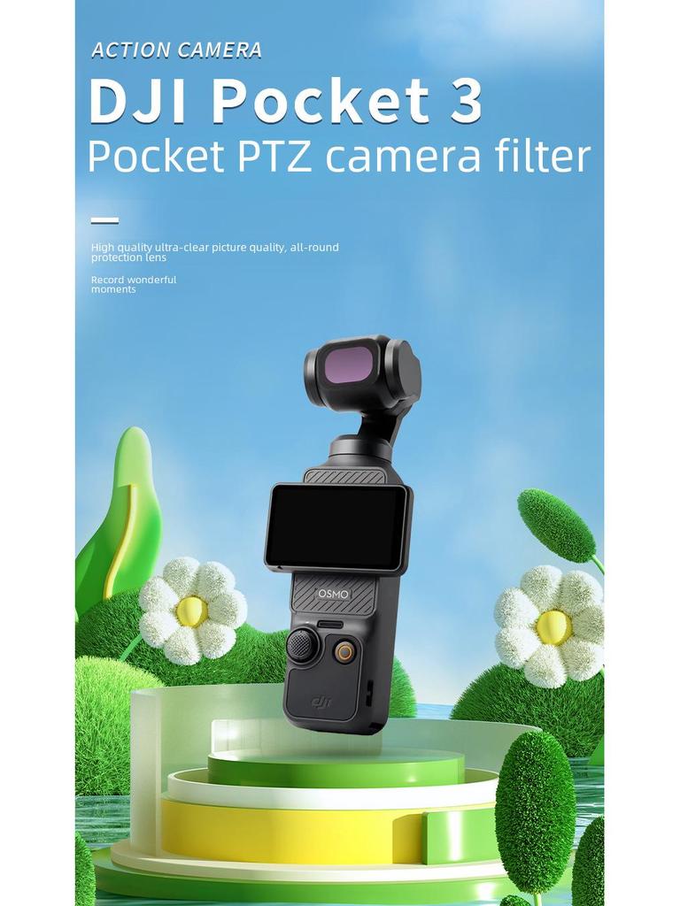 DJI Osmo Pocket 3 Filter: PL-Polarisations-, Weitwinkel- und Makroobjektive für Kameras der dritten Generation