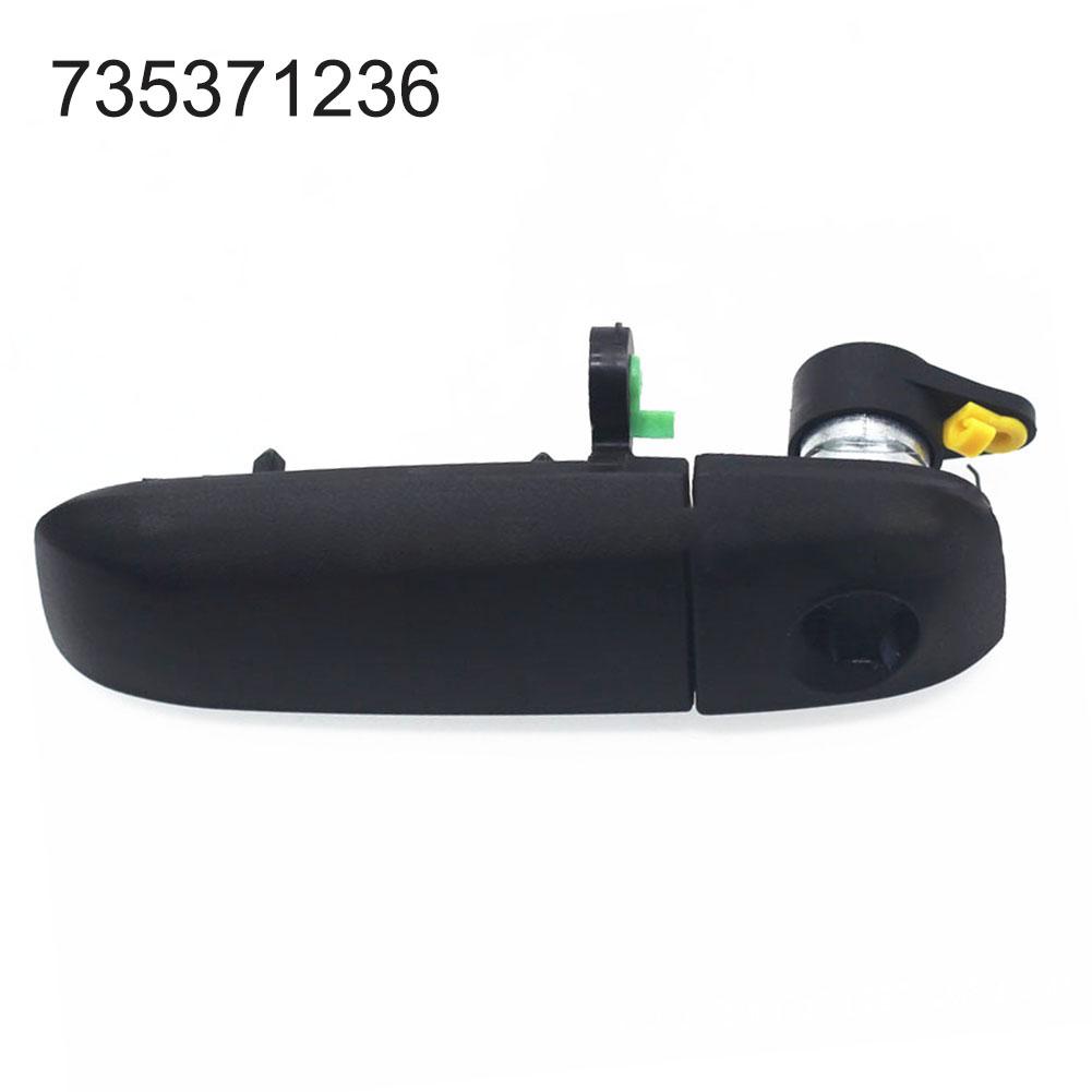 Black Car Front Left Side Door Handle Outer For Fiat- Panda 169 2003-2011 735371236 Exterior Parts Car Accessories