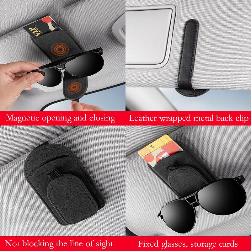 Car sun visor glasses clip card clip bracket for Cadillac Escalade DTS SRX XT4 XT5 XTS ATS BLS CT4 CT5 CT6 CTS SLR SLS AIN1