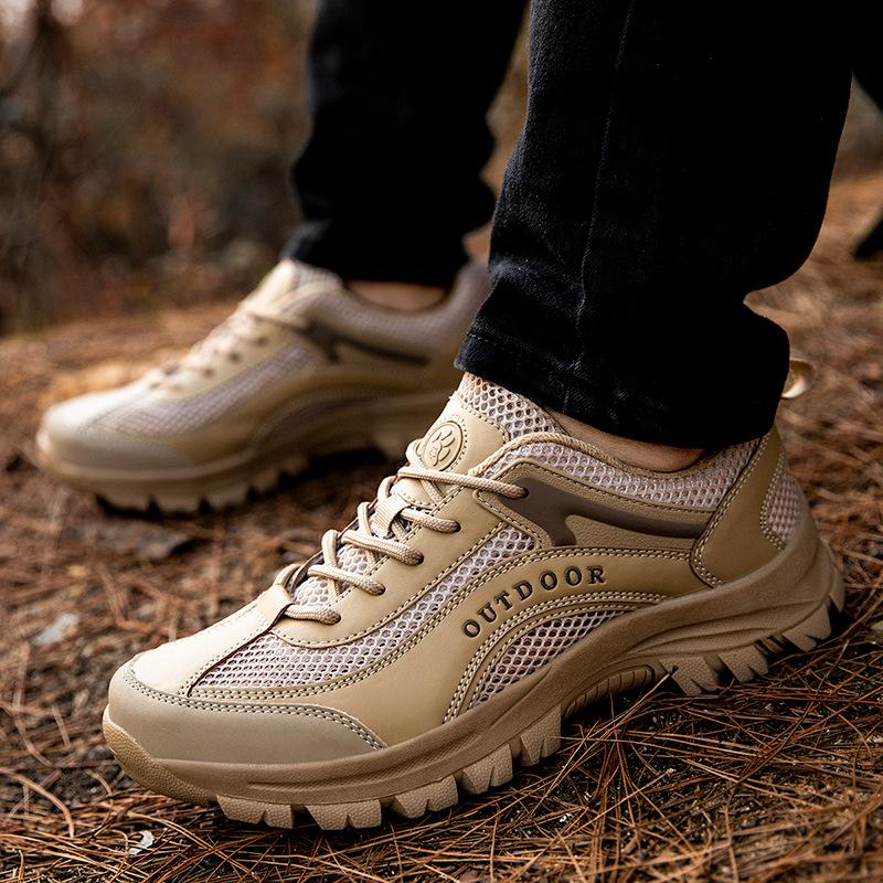Foreign Trade Hiking Shoes, Outdoor Hiking and Off-road Travel Shoes, Breathable Mesh, Leisure Sports Running Shoes, Large Size
