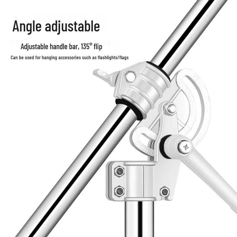 Stainless Steel Dual-Use Tripod for LED Fill Light and Flash, Outdoor/Studio Photography Stand