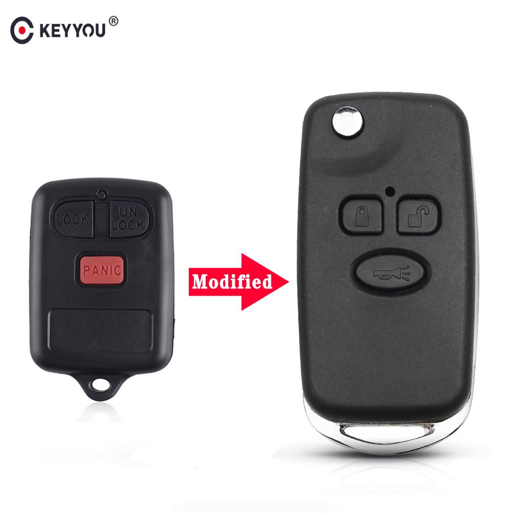 

3 кнопки Модифицированный складной Filp Remote Key Shell Case для BYD F3 F3R Fob Замена автоконтроля Автомобильные ключи Заготовки