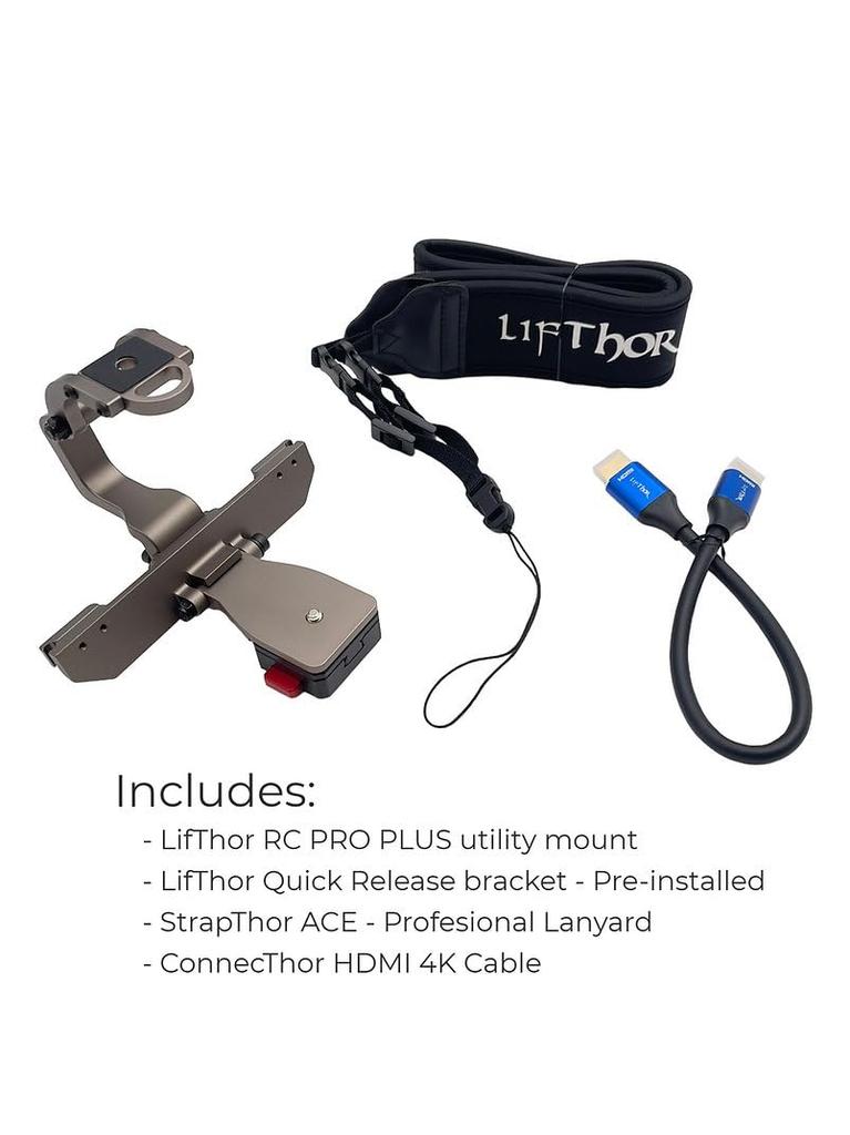 Drone World LifThor RC Pro Plus Utility Mount Secure and Versatile Mounting Solution for DJI RC Pro Plus Controllers Thor's –
