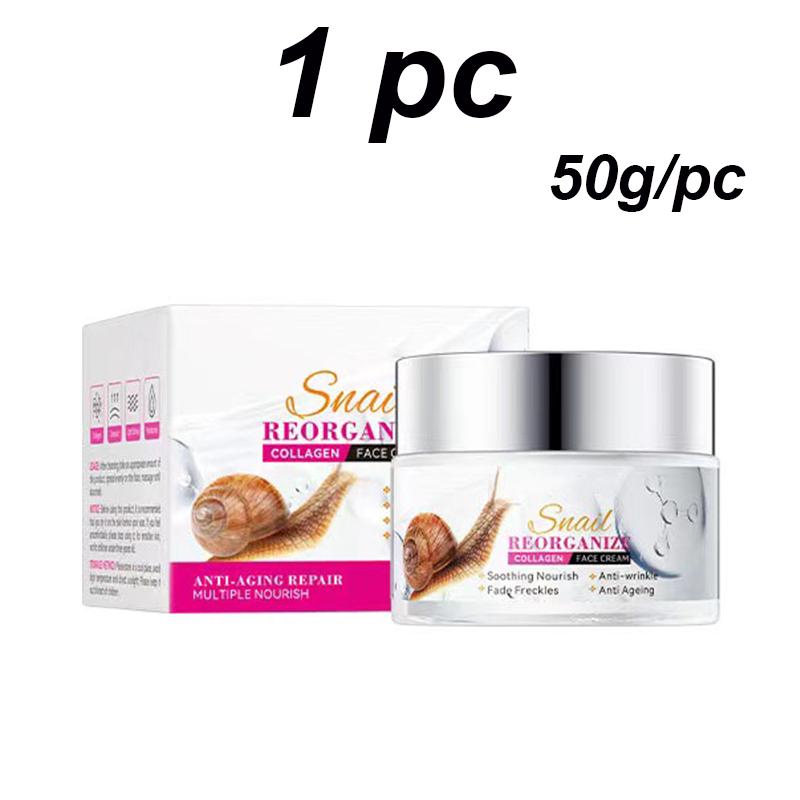 50g Snail Anti-drying Moisturizing Whitening Facial Cream Nourishing Moisture Maintaining Skin Protection Face Cream