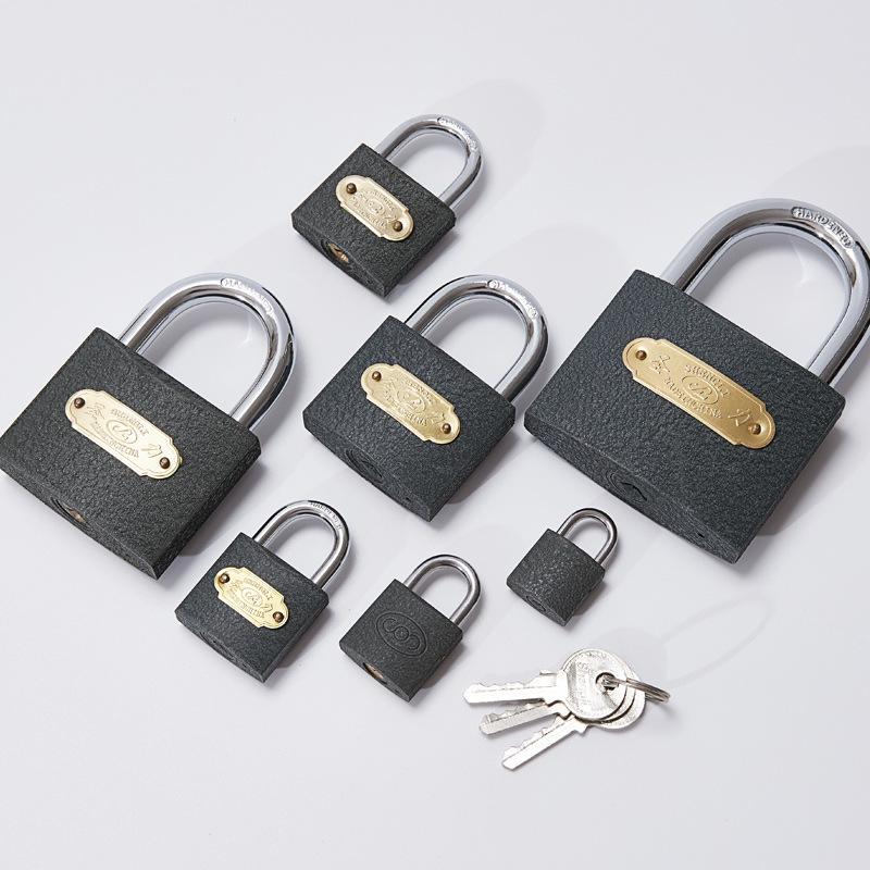 Cadenas Shenli Noir Épais avec Noyau en Fer et Clé Plate