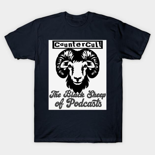

Men Black Print T-shirt Black Sheep No-Cut Transfer Paper Print Cotton Tshirt S тёмно-синий