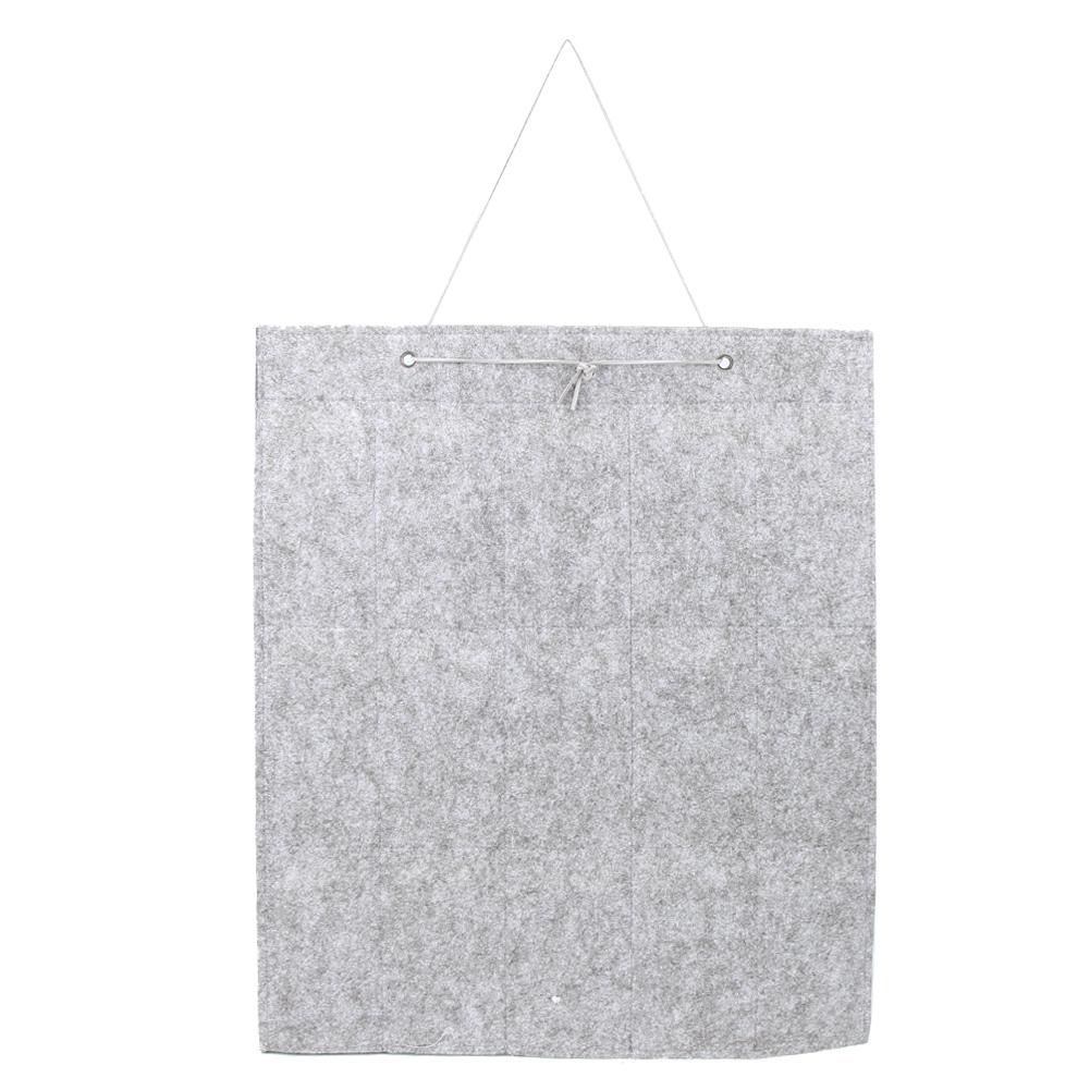 15 Pockets Household Felt Sunglasses Storage Bag Eyeglass Container Wall Hanging Bag
