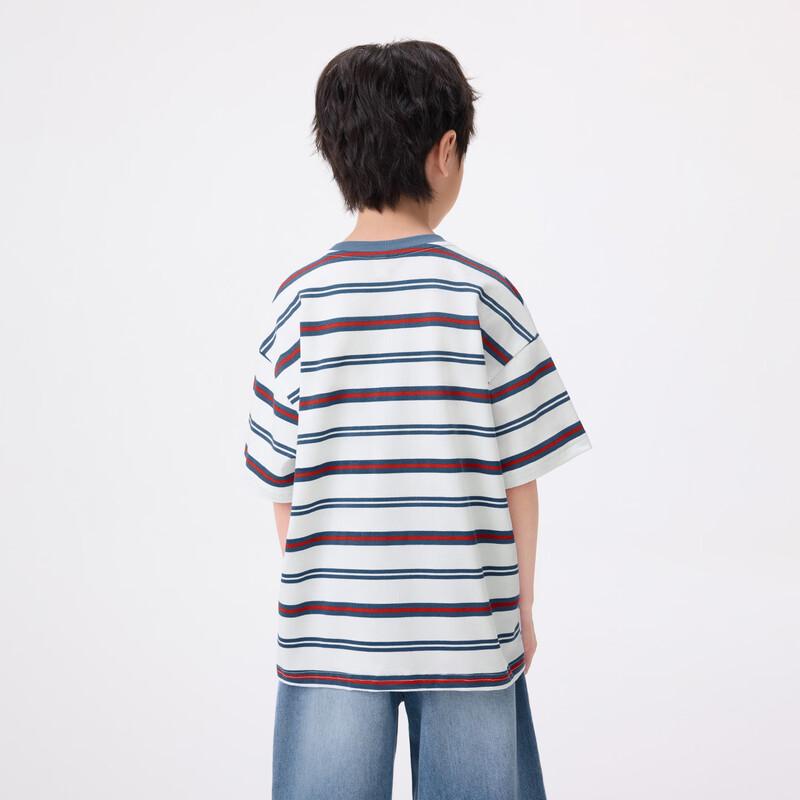 Xiaoyinman Boys' Ocean Style Striped Short Sleeve T-Shirt