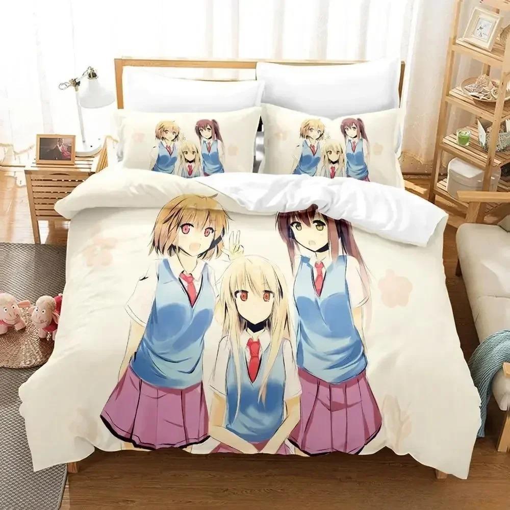 The Pet Girl Of Sakurasou Bedding Set Single Twin Full Queen King Size Bed Set Adult Kid Bedroom Duvet Cover Sets 3D Anime Bed