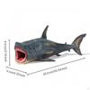 Megalodon Figurine HandPainted Figure Textured Shark 25.5CM Hollow