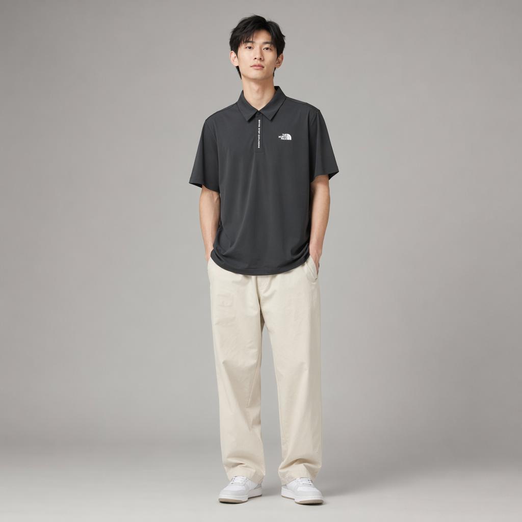 The North Face Letter Logo Short Sleeve Polo Shirt Men Polo Shirts NT7PS02C