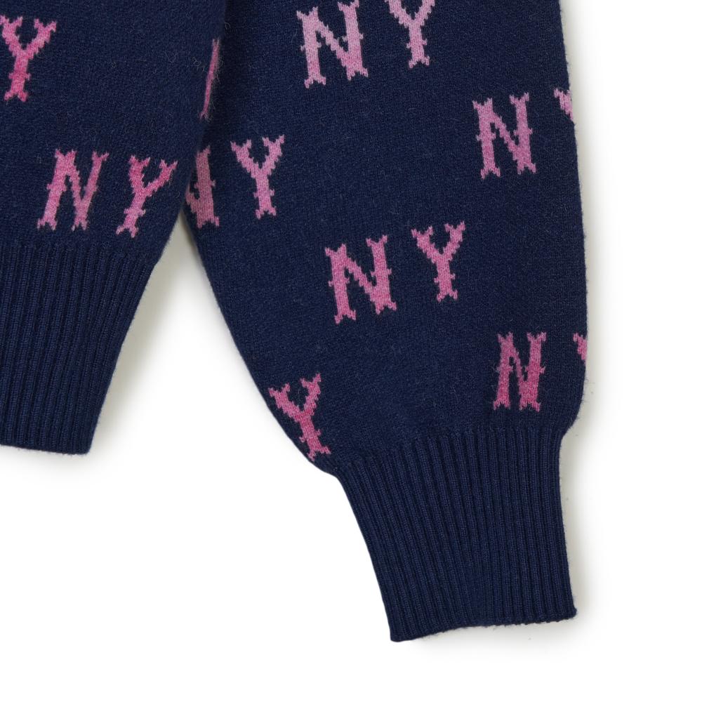 New MLB New York Yankees Knitwear Unisex Light Marine Blue 3AKPM0144-50NYL