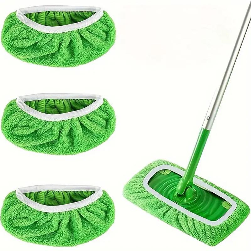 Removable Mop Cloth Cover Washable Multifunctional Flat Mop Cloth Cover Reusable 4 Pieces/pack