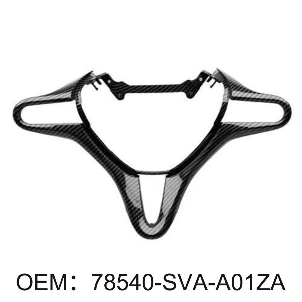 For Honda Civic 2006-2011 Carbon Fiber Steering Trim Carbon Fiber Steering Wheel Cover Wear-resistant OEM Number 78540-SVA-A01ZB