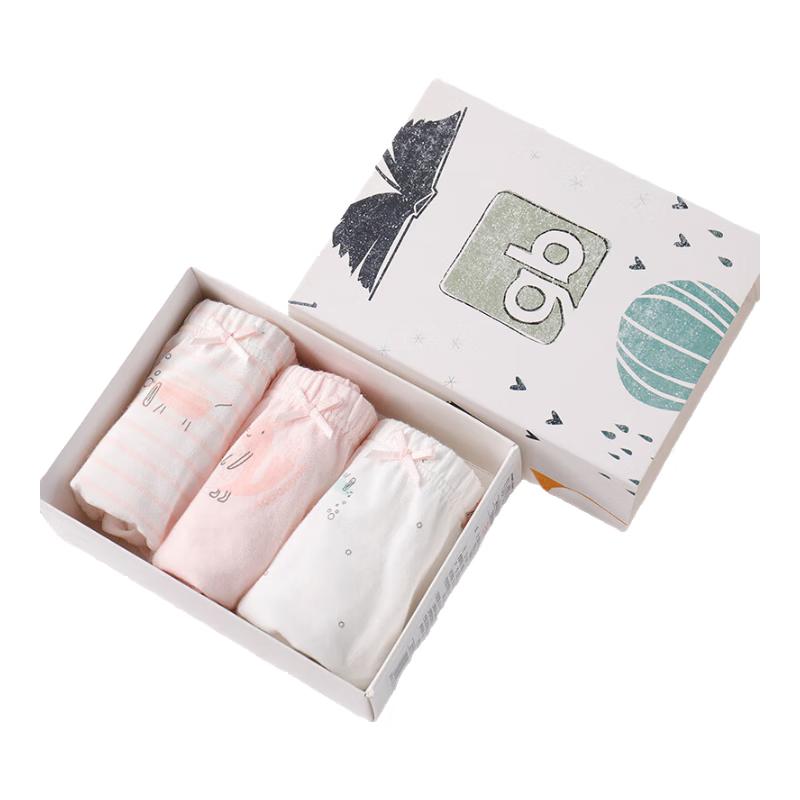Goodbaby Girls  5A Antibacterial Pure Cotton Briefs 3-Pack 090