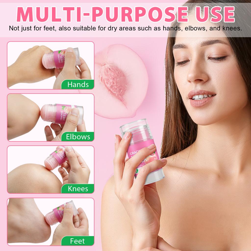 Fußpflegestift 40g, Weichmachender Peeling-Feuchtigkeitscreme-Pflegestift 40g