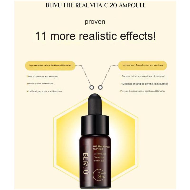 BLIV:U The Real Vitamin C 20 Ampoule 12ml Brightening Anti-Spots Melanoma