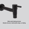 G1Celsius2 Wall Mounted Cold Water Tap 304 Stainless Steel Single Handle Cold Faucet Bathroom Garden Faucet Tap Black
