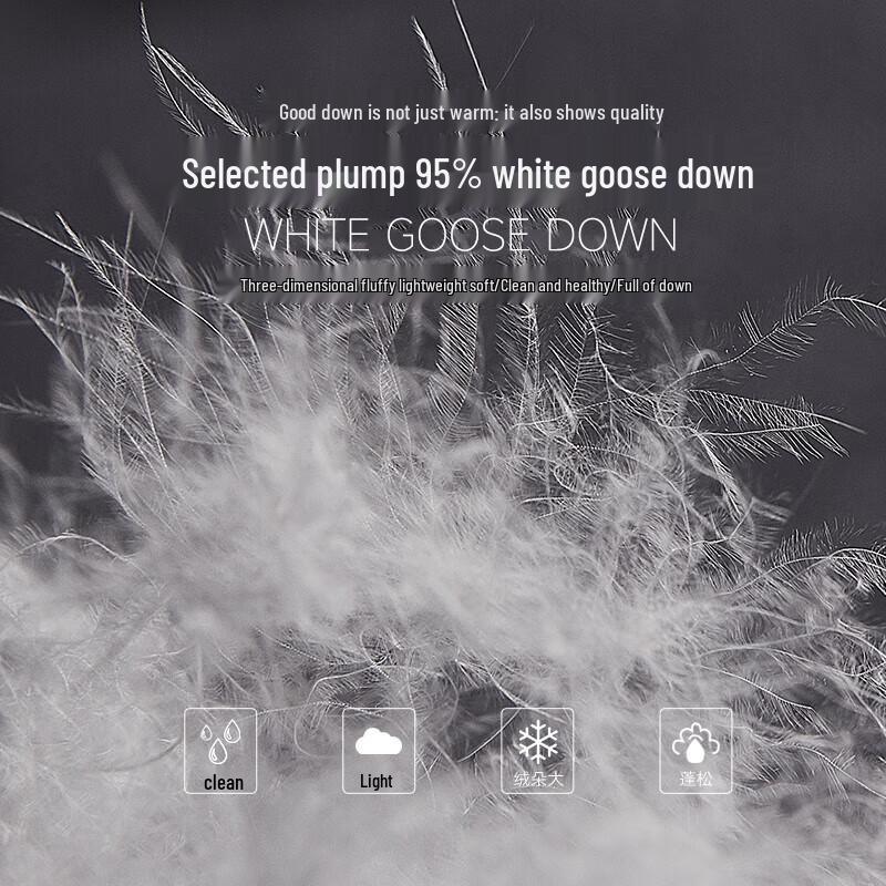 Snowman Russian Imported 95% White Goose Down Comforter