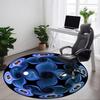 1pc Spiral Patterns Chair Carpet for Office, Non Slip, Soft and Durable Office Rug