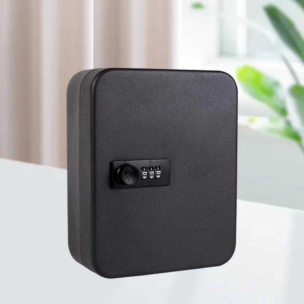 20 Key Hooks Combination Key Cabinet Wall Mounted Locking Key Organizer  Key Management