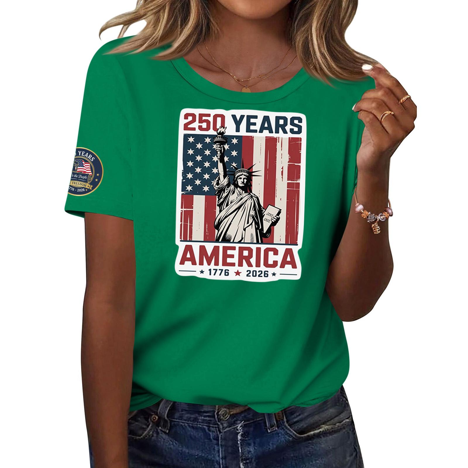 

Женские модные повседневные пуловеры с короткими рукавами и круглым вырезом с принтом S зелёный