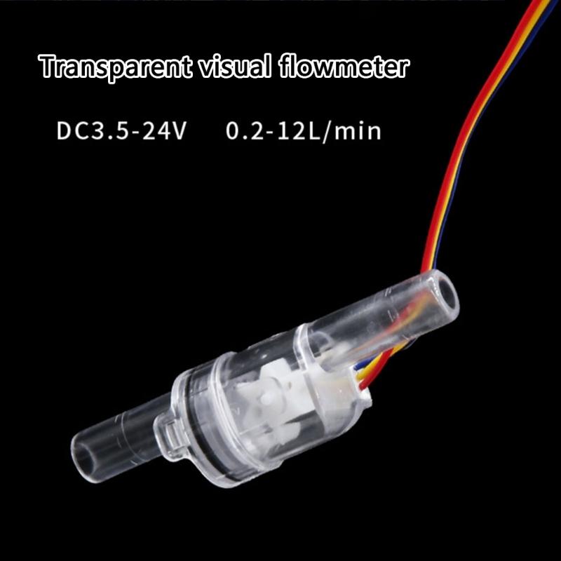 Small Celar Visual Hall Water Flows Meter High Sensitivity Hall Sensoring Upgrades for Precise Measurement In Small Space