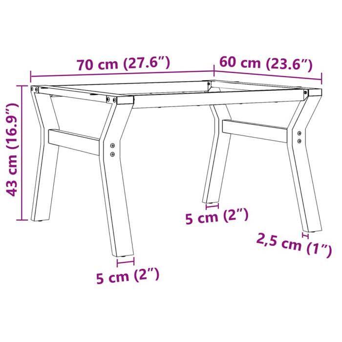 VidaXL Coffee Table Legs Y-Frame, Side Table Legs, End Table Legs Living Room Home Interior, 357921