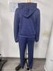 European-American Fleece-Lined Hooded Sweatshirt and Pants Set for Women - Autumn/Winter