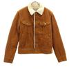 Lee STORM RIDER Corduroy Jacket FREE Camel Trucker Fleece Lining Women Used
