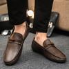 Soft Round Toe Loafers Leather Shoes for Men Common Classic Original Designer Footwear Offer In Promotion Social Man Casual Shoe