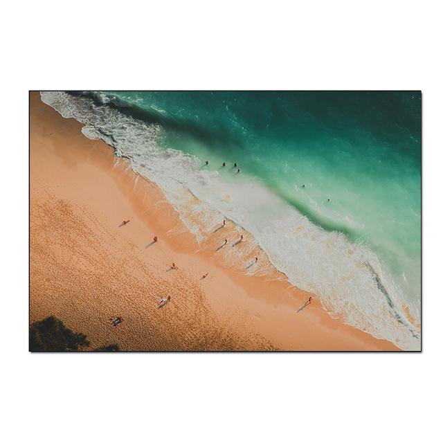 Sonnenaufgang, Meereslandschaft, Strand, Leinwandgemälde, moderne Poster und Drucke, Cuadros, Wandkunst, Bilder, Wohnzimmer, Heimdekoration, ohne Rahmen, ohne Rahmen