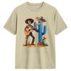 Skeleton Cinco De Mayo Mariachi Fiesta Cactus Guitar Unisex T Shirts Hipster Tees Short Sleeve Round Collar TShirts 6XL Clothes