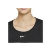 Nike Dri-FIT One Solid Logo Crew Neck Short Sleeve T-Shirt Women Tops Black DD0639-010