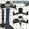 4PCS/Se Shed Hooks J and U Shed Tool Hangers Practical Storage Shed Tool Hooks Multipurpose Garage Tool Hooks for Ladders Bikes