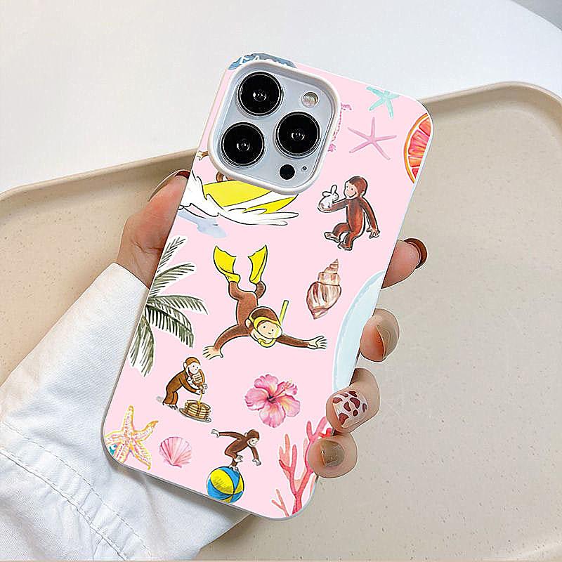 

Creative Diving Monkey Flower Coral Pattern Phone Case For IPhone 16 15 14 13 12 11 Pro Max 16 Plus Shockproof Soft TPU Cover iPhone 15 Pro Max