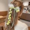 Sweet Bell Orchid Ribbon Barrettes Floral Designs Lolita Dress Hair Accessories  Party