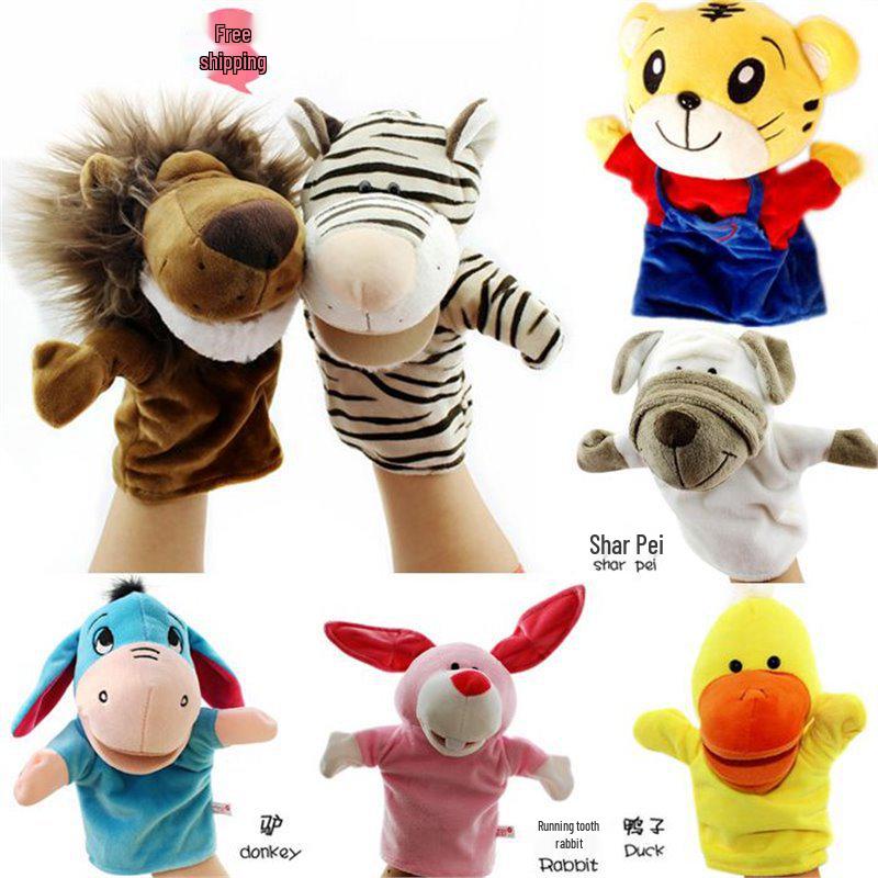 

Animal Hand Puppet Toy with Movable Mouth for Kindergarten Performances Standard