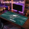 Philadelphia Eagles Benutzerdefinierter Name Text Mauspads, Große Schreibtisch-Mausmatte Personalisierte Home-Office-Geschenk